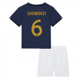 Baby Fußballbekleidung Frankreich Matteo Guendouzi #6 Heimtrikot WM 2022 Kurzarm (+ kurze hosen)